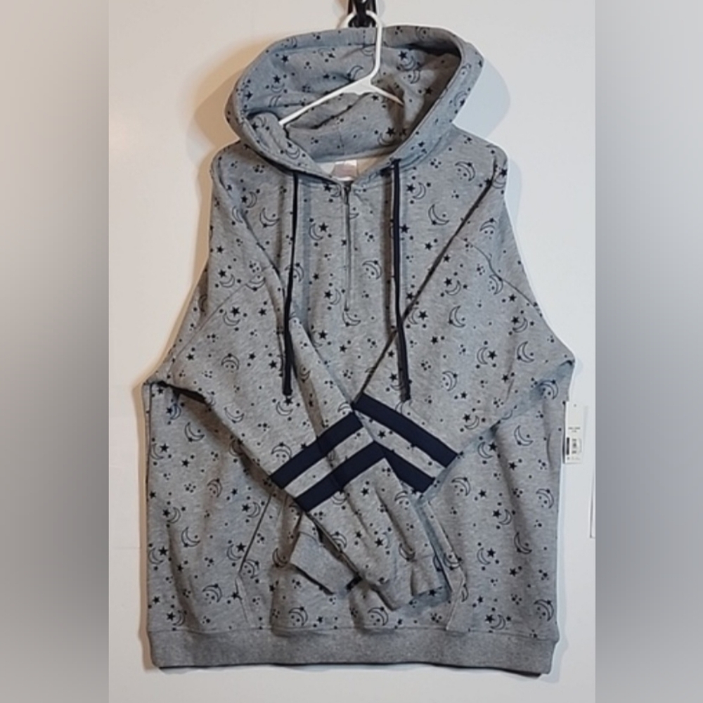 No Boundaries Half Hoodie Sweatshirt NWT Size XXLarge